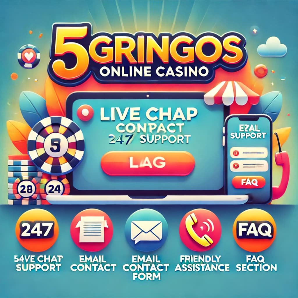 Soporte al cliente en el casino online 5gringos